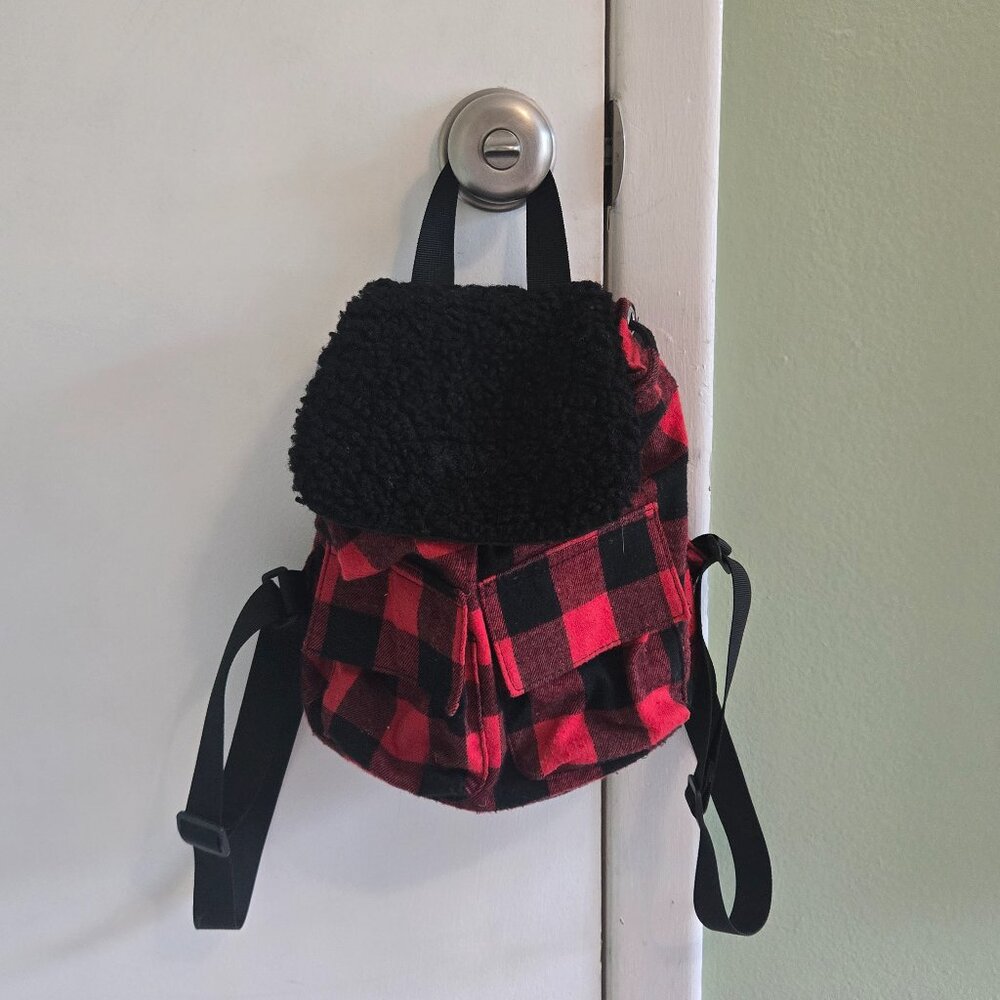 ☆Mini Plaid Backpack (Unused!!)☆